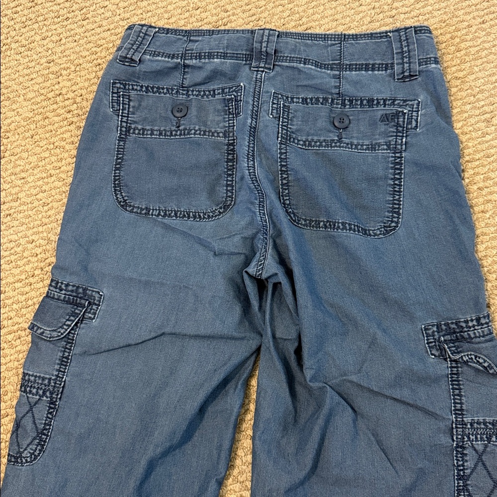 American Eagle Outfitters Dark Blue Cargo Pants - Picture 3 of 4